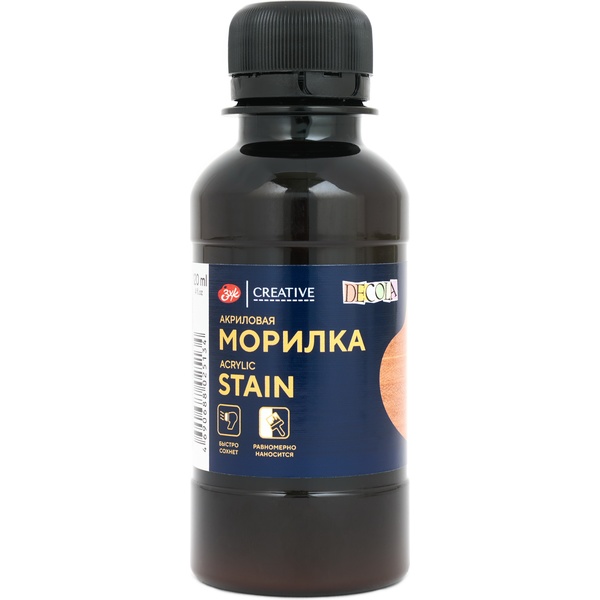 Морилка акриловая DECOLA Бук, 120 мл 