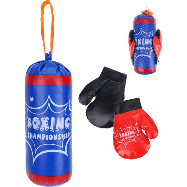 Набор для бокса Победитель (груша 33 см, перчатки, в сетке)