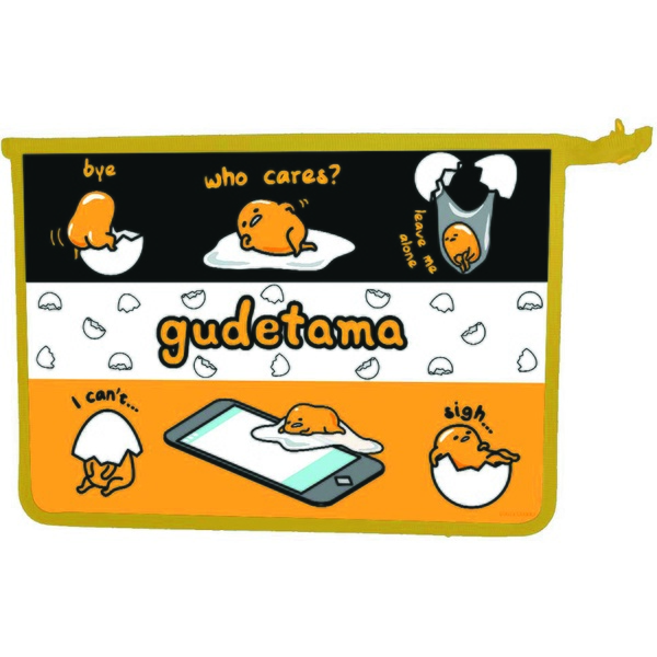 Папка А4 на молнии, 1 отд., PP, "песок", непрозр., Centrum Gudetama