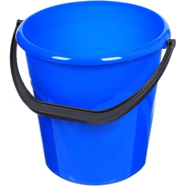 Ведро хозяйственное 8 л., без крышки, пластик, ассорти, Илан-пласт