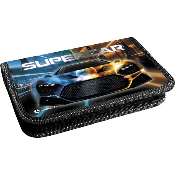 Пенал 1 отд., на молнии, 200*130*30 мм, текстиль, LAMARK Supercar Пенал 1 отд., на молнии, 200*130*30 мм, текстиль, LAMARK Supercar