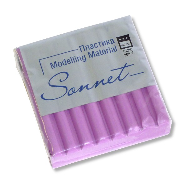 Пластика (полимерная глина) СОНЕТ, запекаемая, 56 г, сиреневая