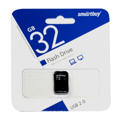 Флеш-накопитель USB 2.0, 32 ГБ, Smartbuy ART_черный Флеш-накопитель USB 2.0, 32 ГБ, Smartbuy ART_черный
