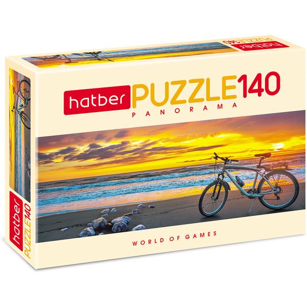 Пазл 140 элементов. Hatber Панорама_Закат, 450*160 мм Пазл 140 элементов. Hatber Панорама_Закат, 450*160 мм