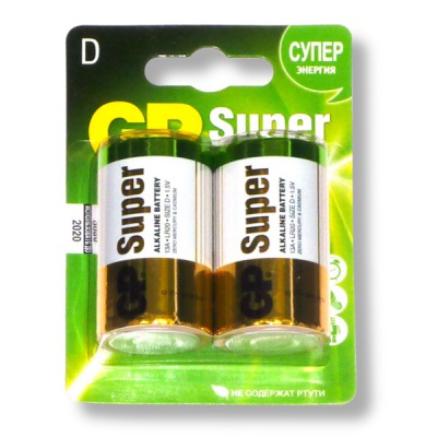 Батарейка LR20/D, 1.5 V, GP Super Alkaline Батарейка LR20/D, 1.5 V, GP Super Alkaline