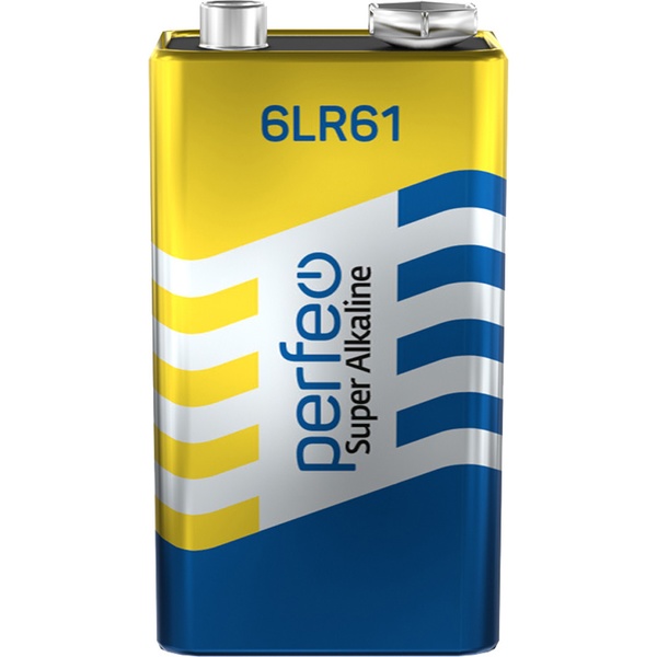 Батарейка щелочная 6LR61/крона, 9 V, т/у, Perfeo