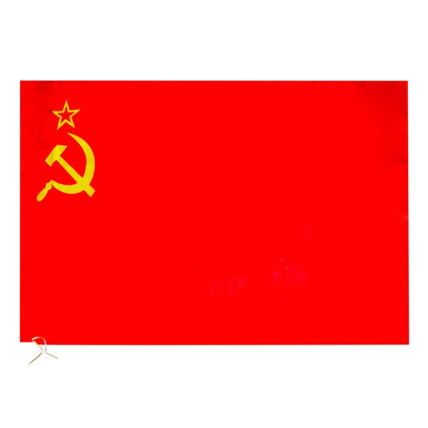 Флаг СССР, 90*145 см, 100% полиэф. шелк, без древка