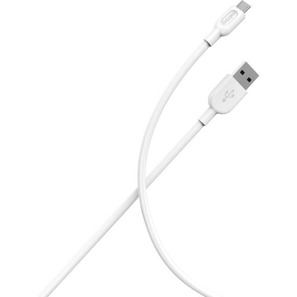 Кабель для зарядки, данныSmartbuy USB - Micro USB, S01 длина 1 м, до 2,4А, белый
