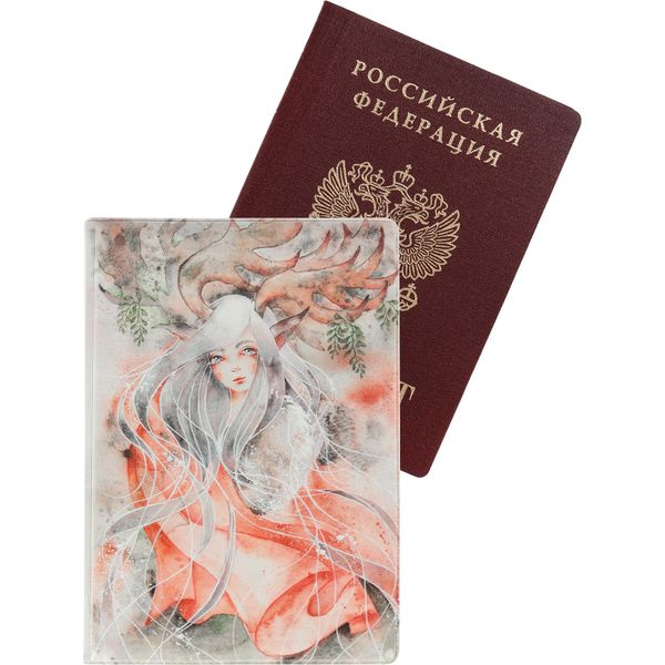Обложка для паспорта MILAND Лесная фея: ПВХ (тонкий) 