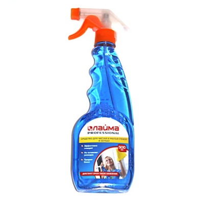 Средство для мытья стекол и зеркал LAIMA professional Свежий озон, 500 мл (триггер)
