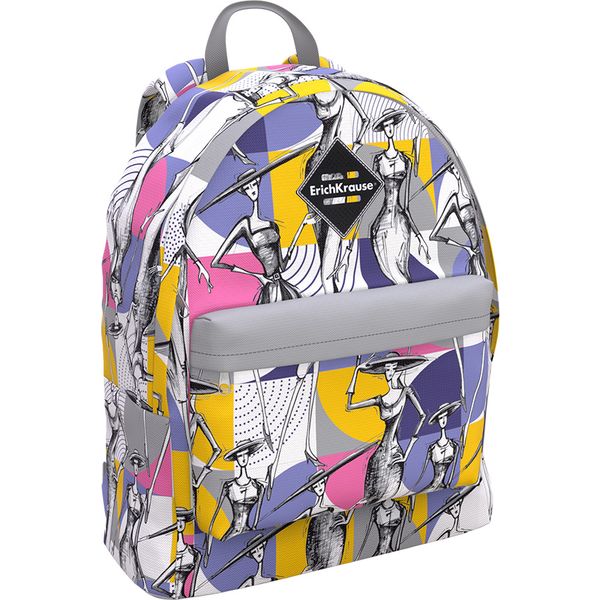 Рюкзак универсальный ErichKrause EasyLine 17L_Fashion Sketch, 39*29*13 см, 290 г, 1 отд., 1 карман Акция!