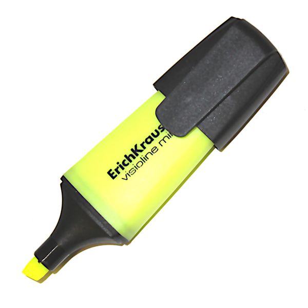 Текстмаркер мини желтый, неоновый, ШЛ 0.6-5.2 мм, н-к "клин", ErichKrause Visioline Mini Neon