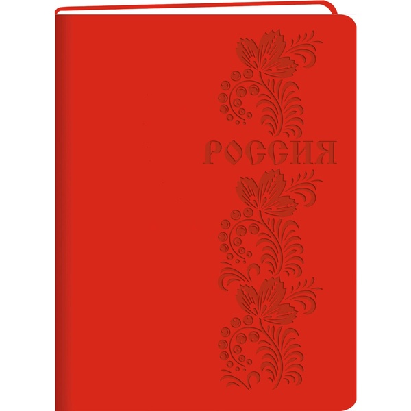 Блокнот в интегр. переплете А5, 96 л., 70 г/м2, клетка, иск. кожа, ляссе, Listoff Basics Россия