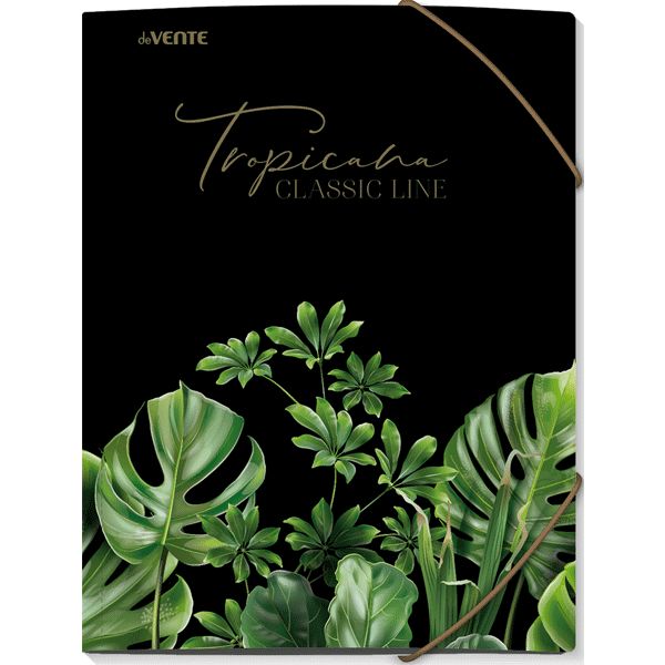 Папка на резинках, А4, PP 400 мкм, "песок", тисн. ф., deVENTE Tropicana