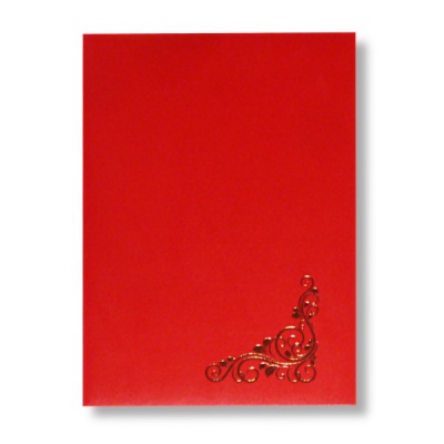 Папка адресная универсальная /Без темы/, бумвинил, тисн. ф. (Виньетка), красная