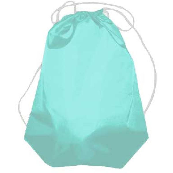 Сумка для сменной обуви ПЧЕЛКА, 42*34 см, серебристый шнурок, мятная Акция!