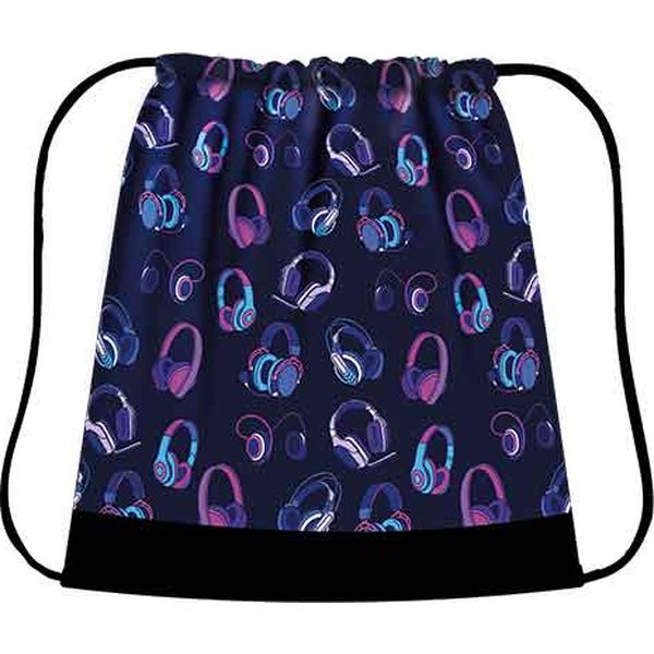 Сумка для сменной обуви ПЧЕЛКА Модные наушники, 42*34 см 