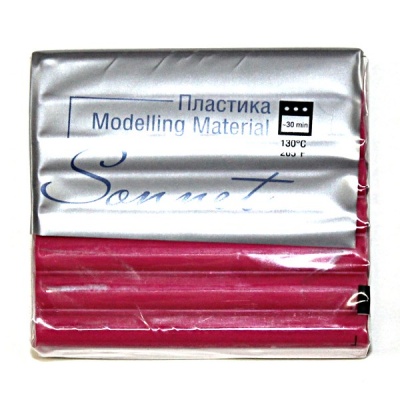 Пластика (полимерная глина) СОНЕТ, запекаемая, 56 г, малиновая