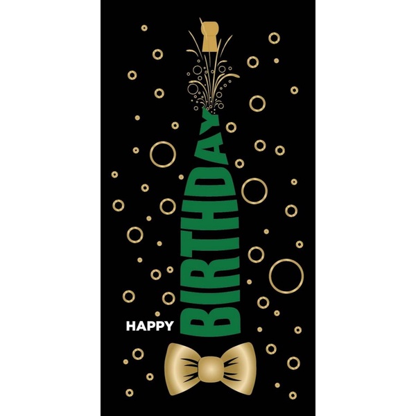 Конверт для денег Miland "Happy Birthday" (игристое)