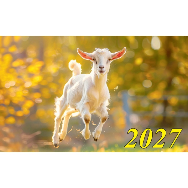 Календарь настенный листовой 2027 г. Символ года, А2
