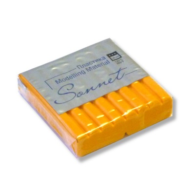 Пластика (полимерная глина) СОНЕТ, запекаемая, 56 г, желтая