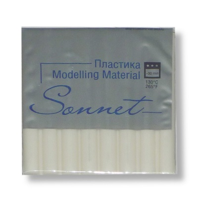 Пластика (полимерная глина) СОНЕТ, полупрозрачная, брус 56 г, в п/п Пластика (полимерная глина) СОНЕТ, полупрозрачная, брус 56 г, в п/п