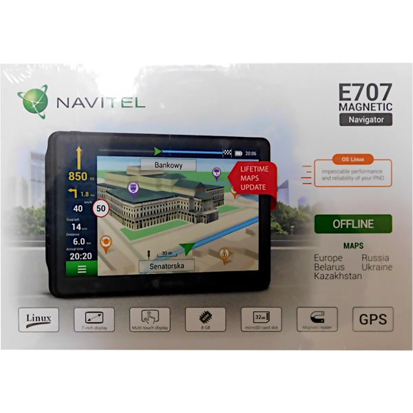  GPS Navitel E707 Magnetic 7" 800480 8Gb microSDHC  Navitel