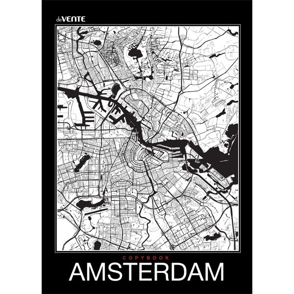 Тетрадь А4, клетка, 80 л., на скобе, 60 г/м², вд-лак, deVENTE Amsterdam  Акция!