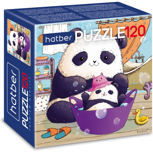 Пазл MINI 120 элементов. Hatber Premium Забавные панды, 150*150 мм Пазл MINI 120 элементов. Hatber Premium Забавные панды, 150*150 мм