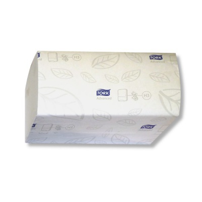 Полотенца бумажные TORK/Tellus H3 V-сложение (ZZ), 200 шт., 2-сл., 230*230 мм, белые