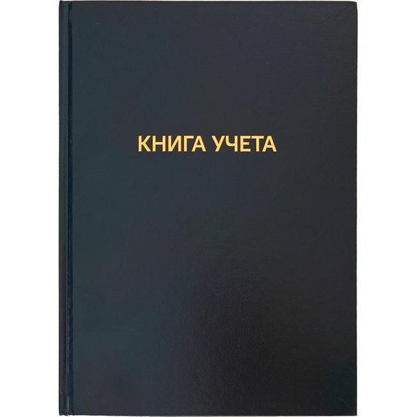 Книга учета А4, 96 л., клетка (92%), deVENTE, 7БЦ, бумвинил, тиснение фольгой