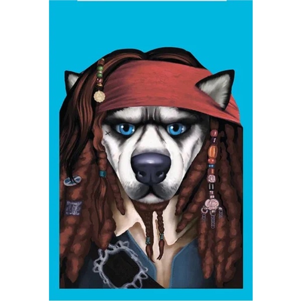 Блокнот на скобе А7, 40 л., клетка, 60 г/м2, CENTRUM Пес-Пират    Акция!