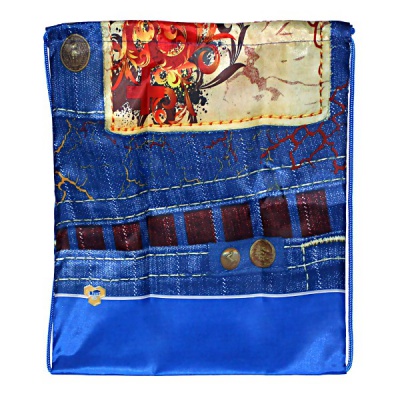 Сумка для сменной обуви ПЧЕЛКА Джинс, 42*34 см