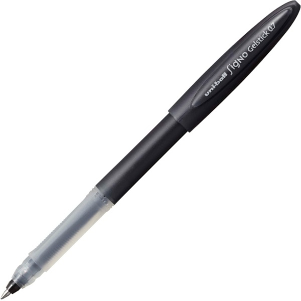 Ручка гелевая черная, Ø 0.7 мм, лин. 0.4 мм, ДП 450 м, рифл. грип, Uni-Ball Signo Gelstick