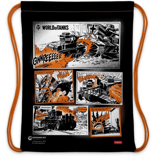 Сумка для сменной обуви Hatber World of tanks, 42*33 см (акционный товар)