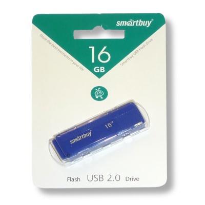 Флеш-накопитель USB 2.0, 16 ГБ, Smartbuy Dock_синий Флеш-накопитель USB 2.0, 16 ГБ, Smartbuy Dock_синий