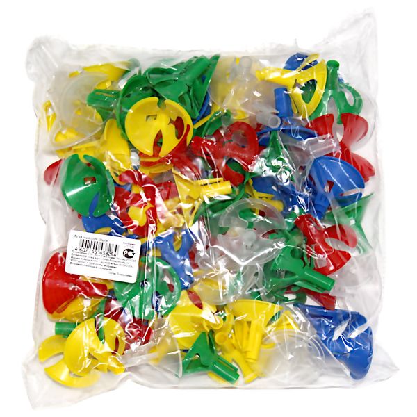 Зажимы для воздушных шаров, PP, микс (100 шт.)