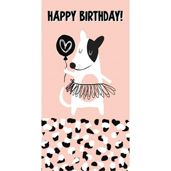 Конверт для денег Happy Birthday! MILAND (Собачка с шариком)