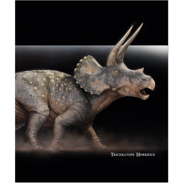 Тетрадь А5, клетка, 48 л., на скобе, 60 г/м², УФ-лак, ПОЛИНОМ Динозавры_4 дизайна  Акция!