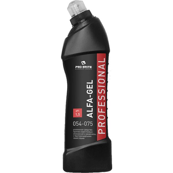 Средство чистящее для уборки санузлов Pro-Brite Alfa-Gel professional, 750 мл (флакон с и/г)