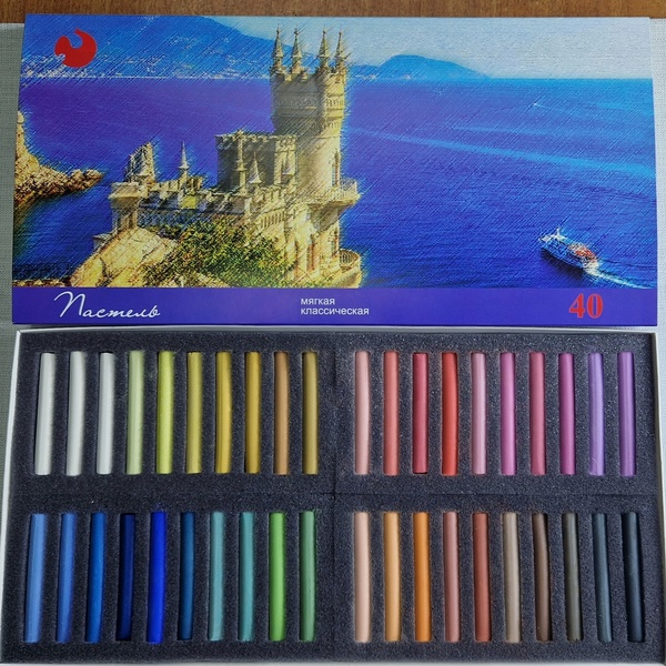 Пастель 40 цветов в картоне Пастель 40 цветов в картоне