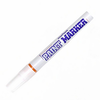 Маркер-краска MunHwa PM-11, оранжевый, нитрооснова, пулевидный н-к, 4.0 мм, пласт. корпус