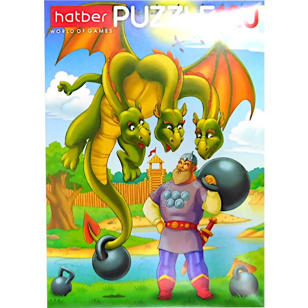 Пазл 120 элементов. Hatber_Змей Горыныч, 165*230 мм Пазл 120 элементов. Hatber_Змей Горыныч, 165*230 мм