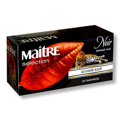 Чай Maitre Selection (МЭТР) Кенийский Noir, черный, 20 пакетиков* 1.8 г