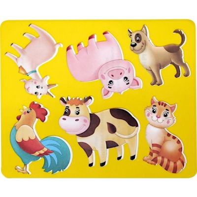 Трафарет-раскраска ДОМАШНИЕ ЖИВОТНЫЕ Акция!