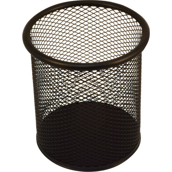 Органайзер для канцелярии (стакан) deVENTE, металлический, цилиндрический, черный