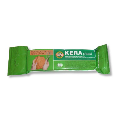 Масса для моделирования KOH-I-NOOR KERAplast, самозатвердевающая, 300 г, терракотовая (флоупак)