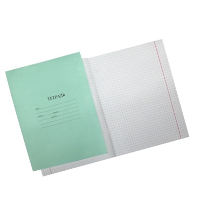 Тетрадь А5, клетка, 12 л., на скобе, 60 г/м², офсет. обл., Alingar_зеленая Тетрадь А5, клетка, 12 л., на скобе, 60 г/м², офсет. обл., Alingar_зеленая