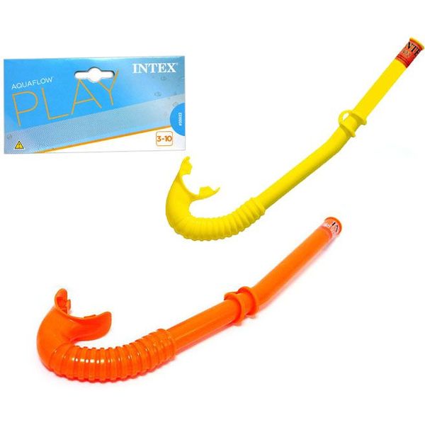 Трубка для плавания INTEX HI-Flow Play, ассорти 3 цвета, 3-10 лет