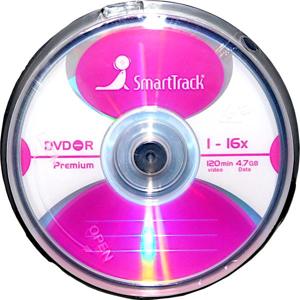 Диск Smart Track DVD-R 4.7GB 16x 10шт. Cake Box Диск Smart Track DVD-R 4.7GB 16x 10шт. Cake Box